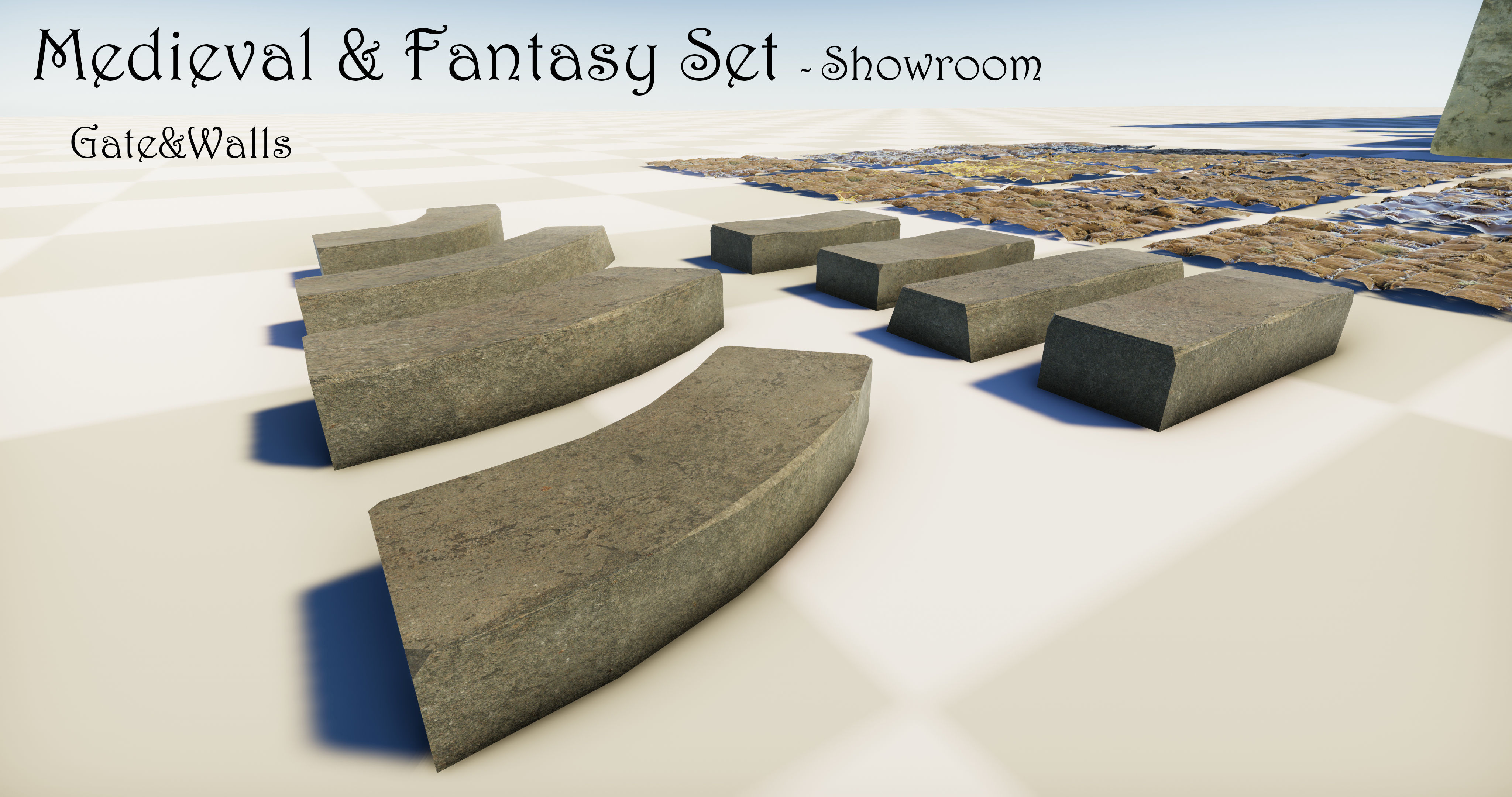 Medieval and Fantasy Set - Game ready Low-poly 3D model_14