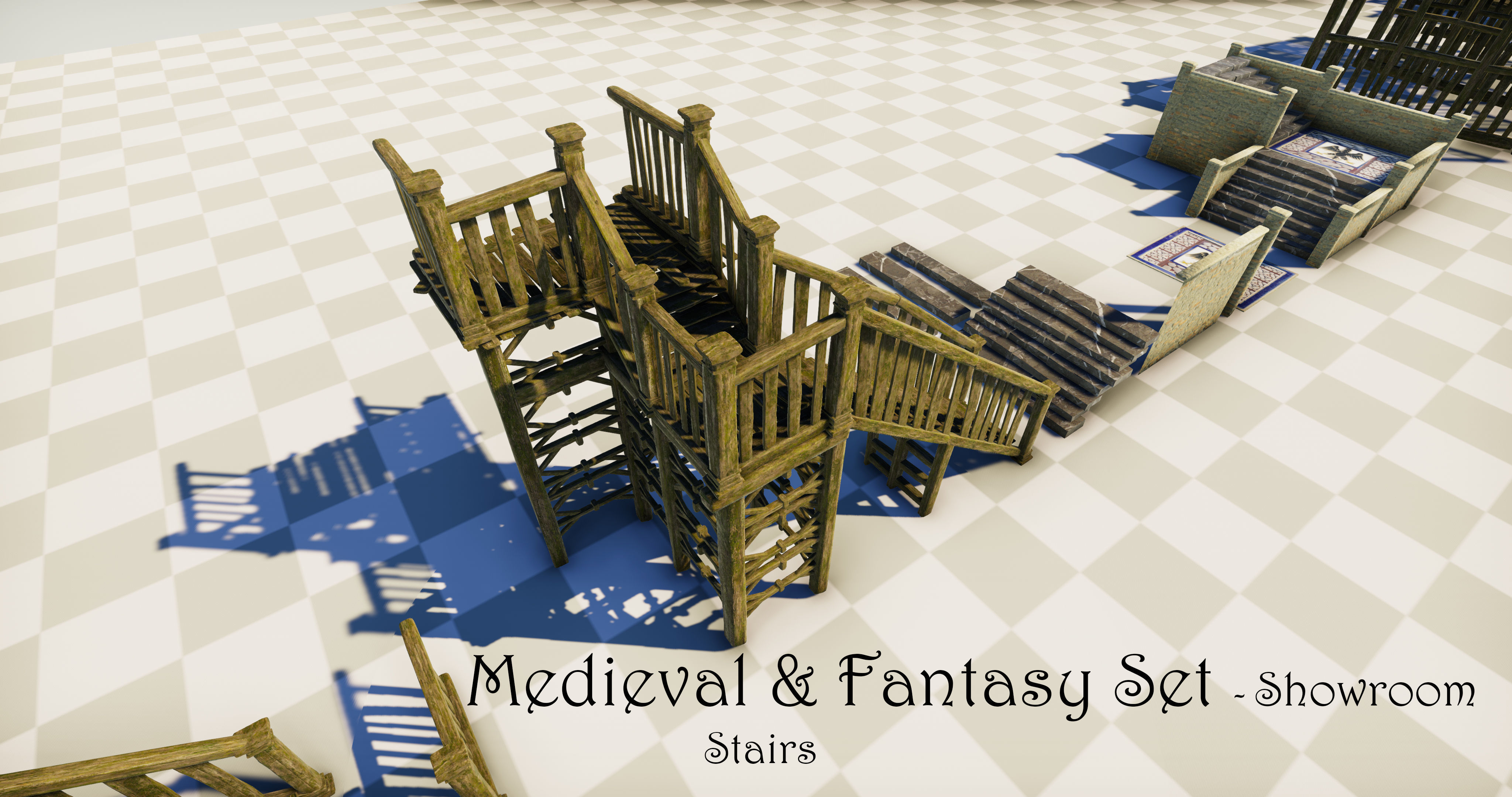 Medieval and Fantasy Set - Game ready Low-poly 3D model_70