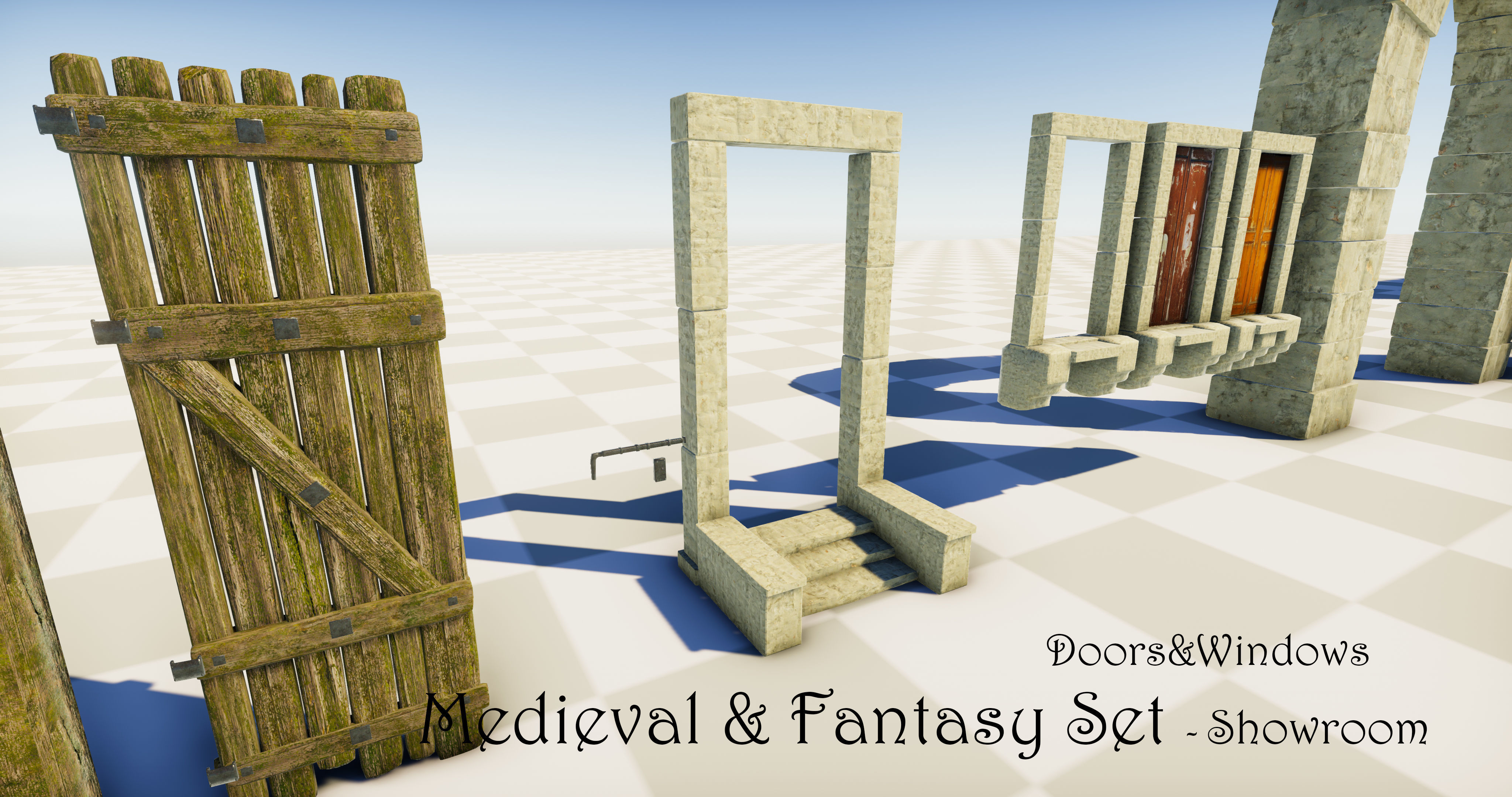 Medieval and Fantasy Set - Game ready Low-poly 3D model_24