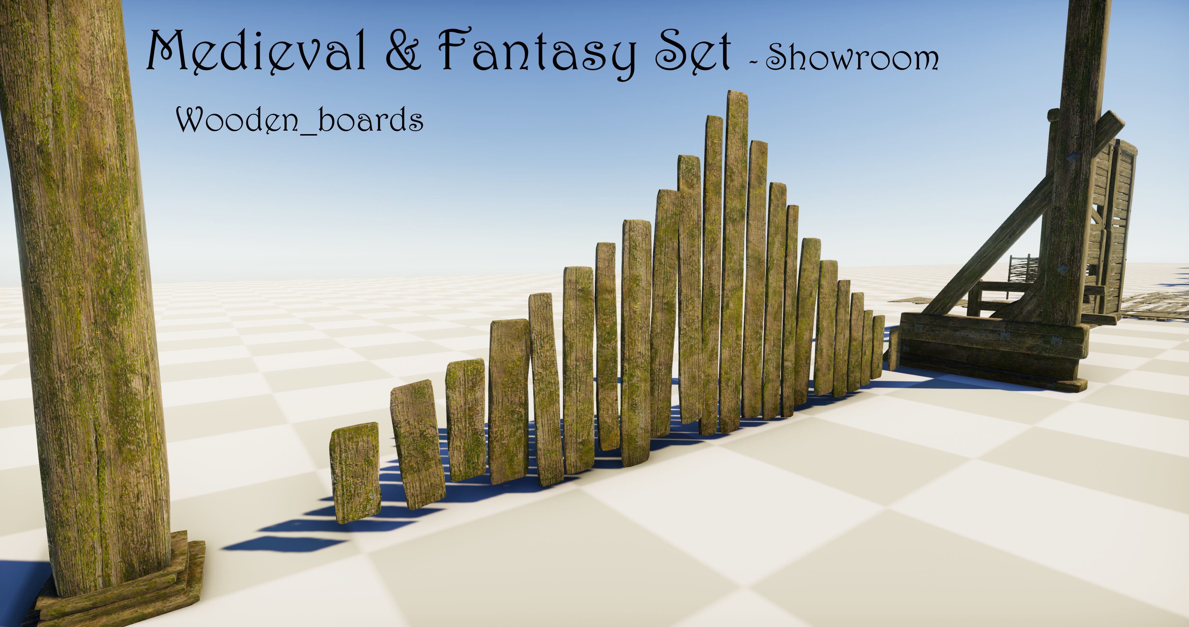 Medieval and Fantasy Set - Game ready Low-poly 3D model_40