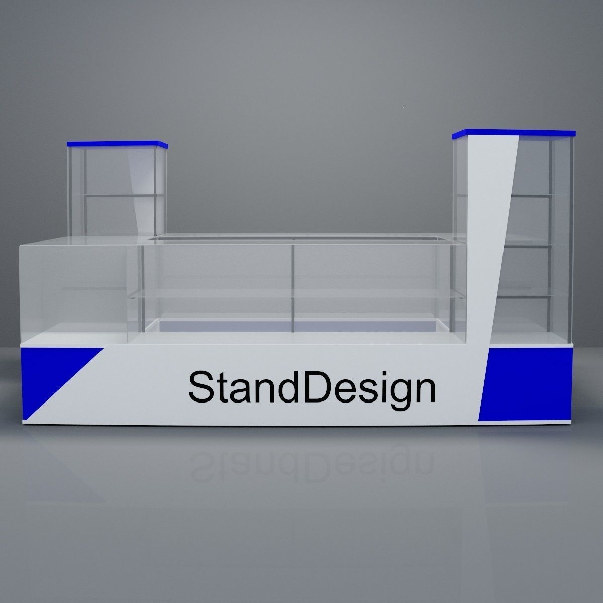 Sale Stand 3D model_1