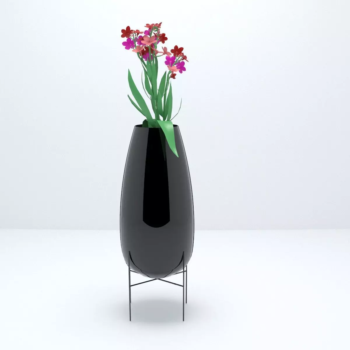 Vase flower 3D model_0
