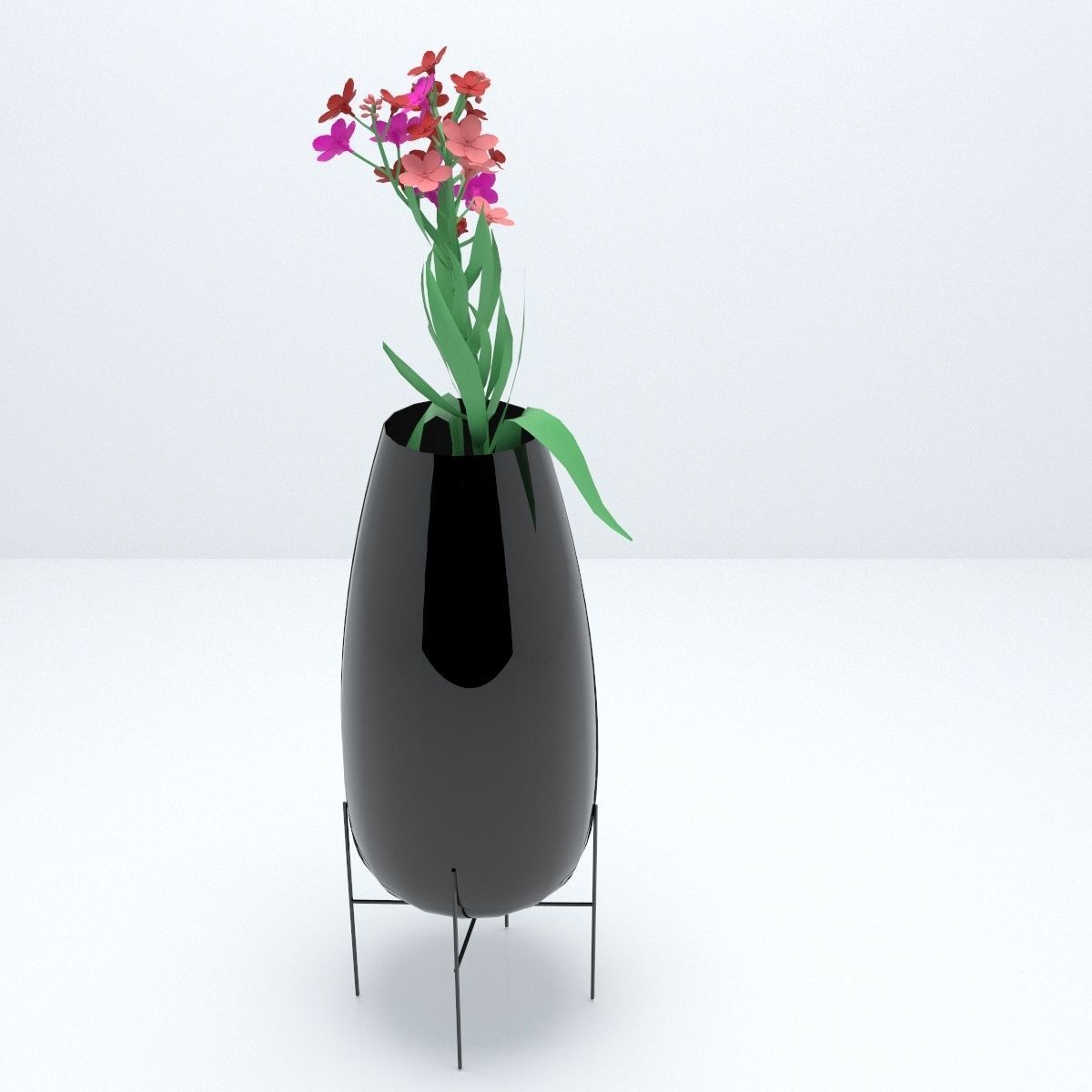Vase flower 3D model_2