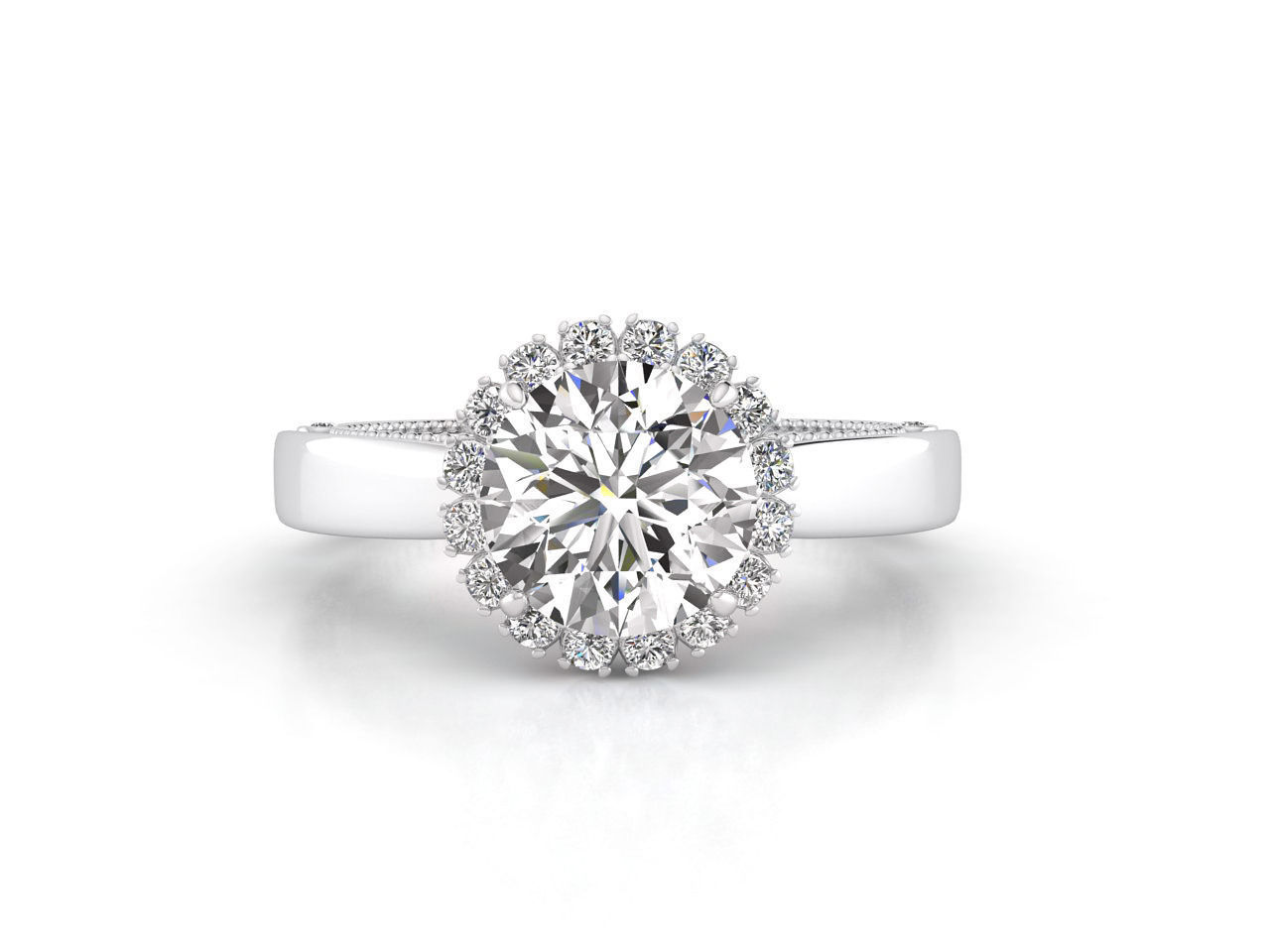 ZNV008 tanzanite engagement ring 3D print model_4