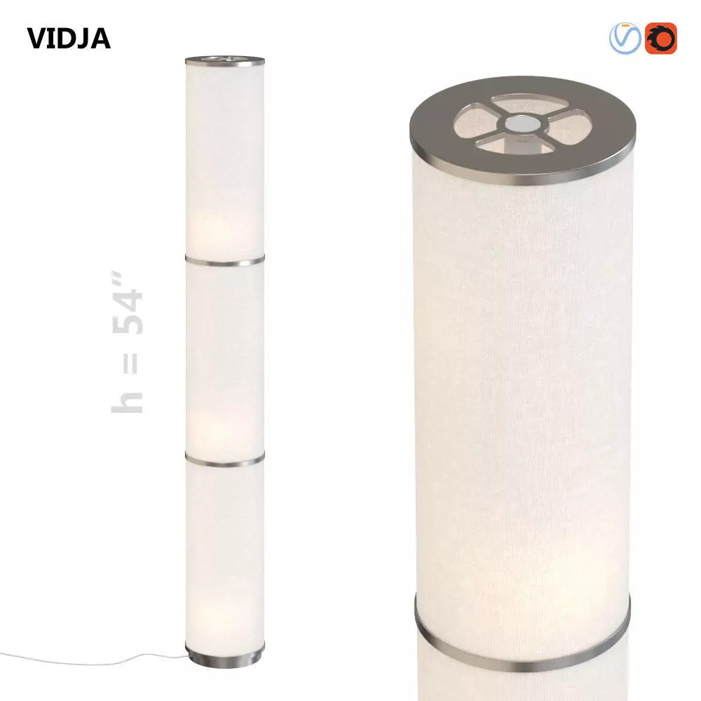 VIDJA Floor lamp 3D model_0