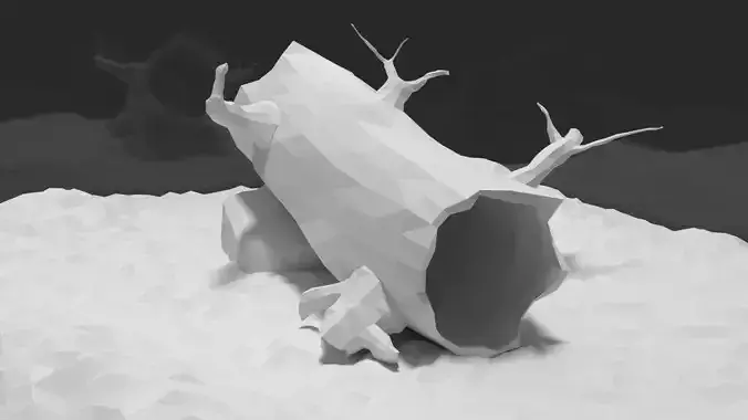 Aquarium with snag shelter Free 3D model