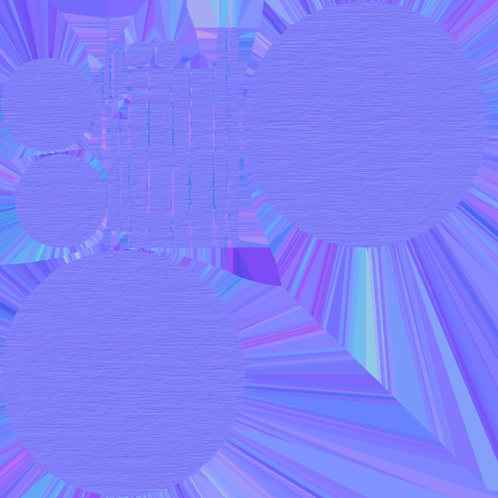 Table round Low-poly 3D model_4