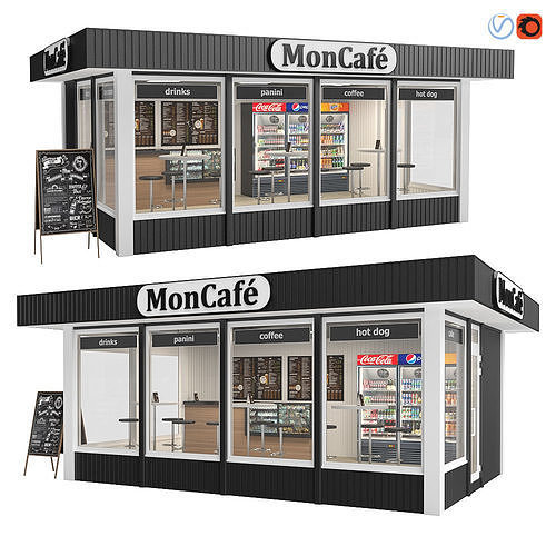 MonCafe 3D model