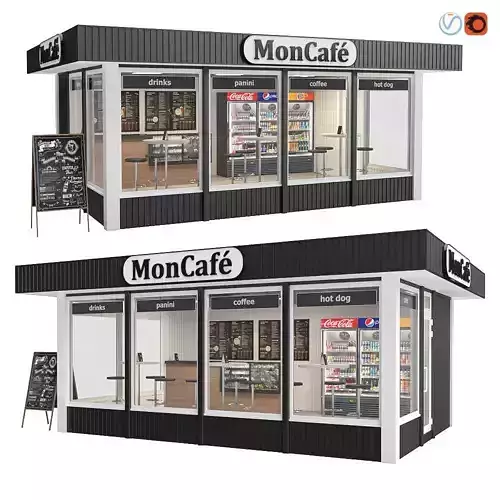 MonCafe 3D model