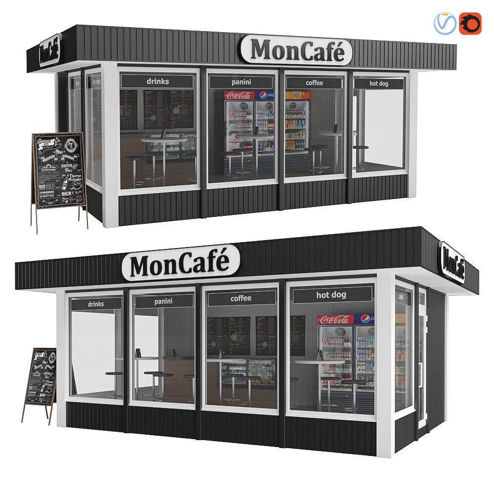 MonCafe 3D model_1