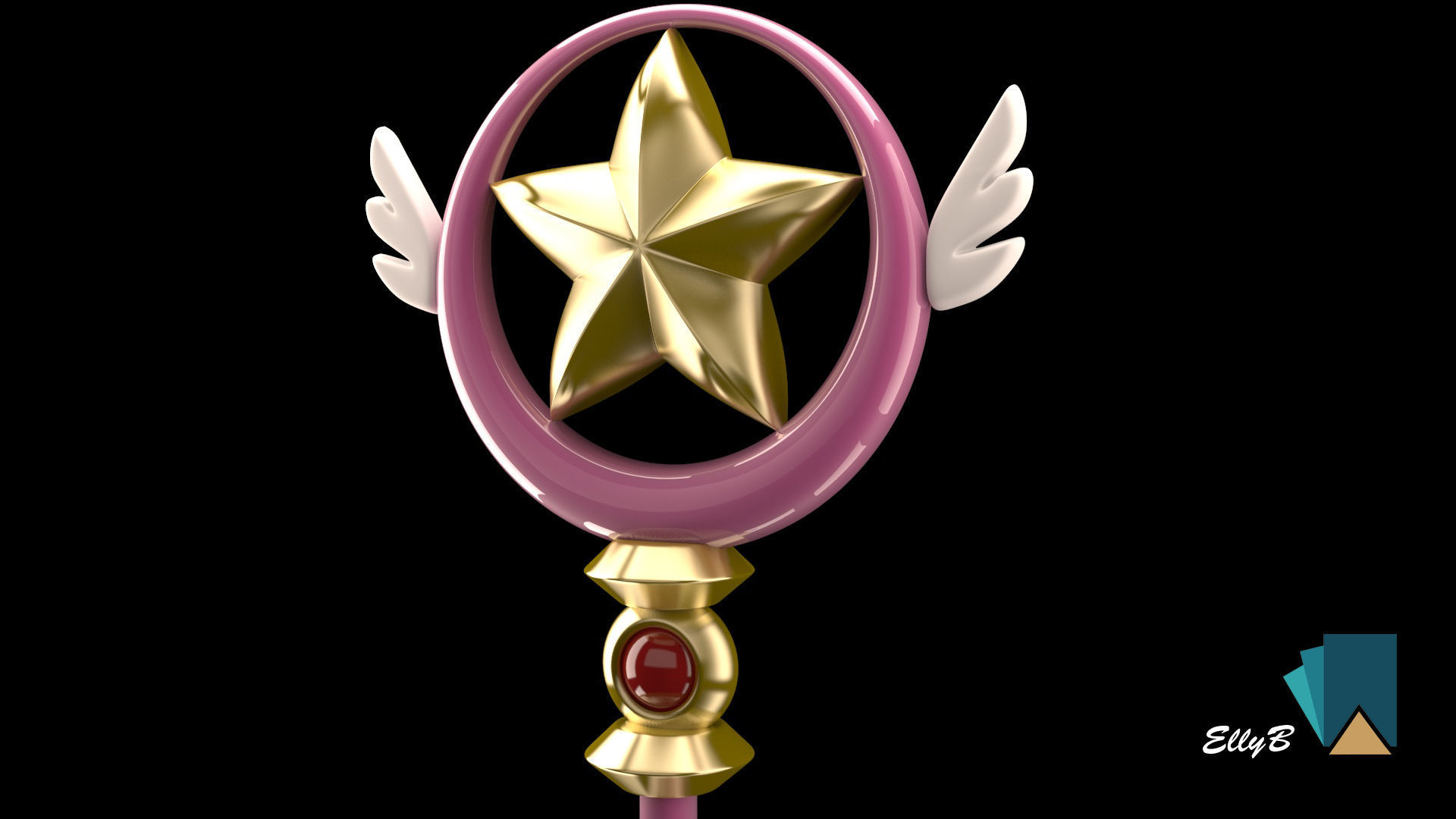 Long Scepter Sakura 3D model_2