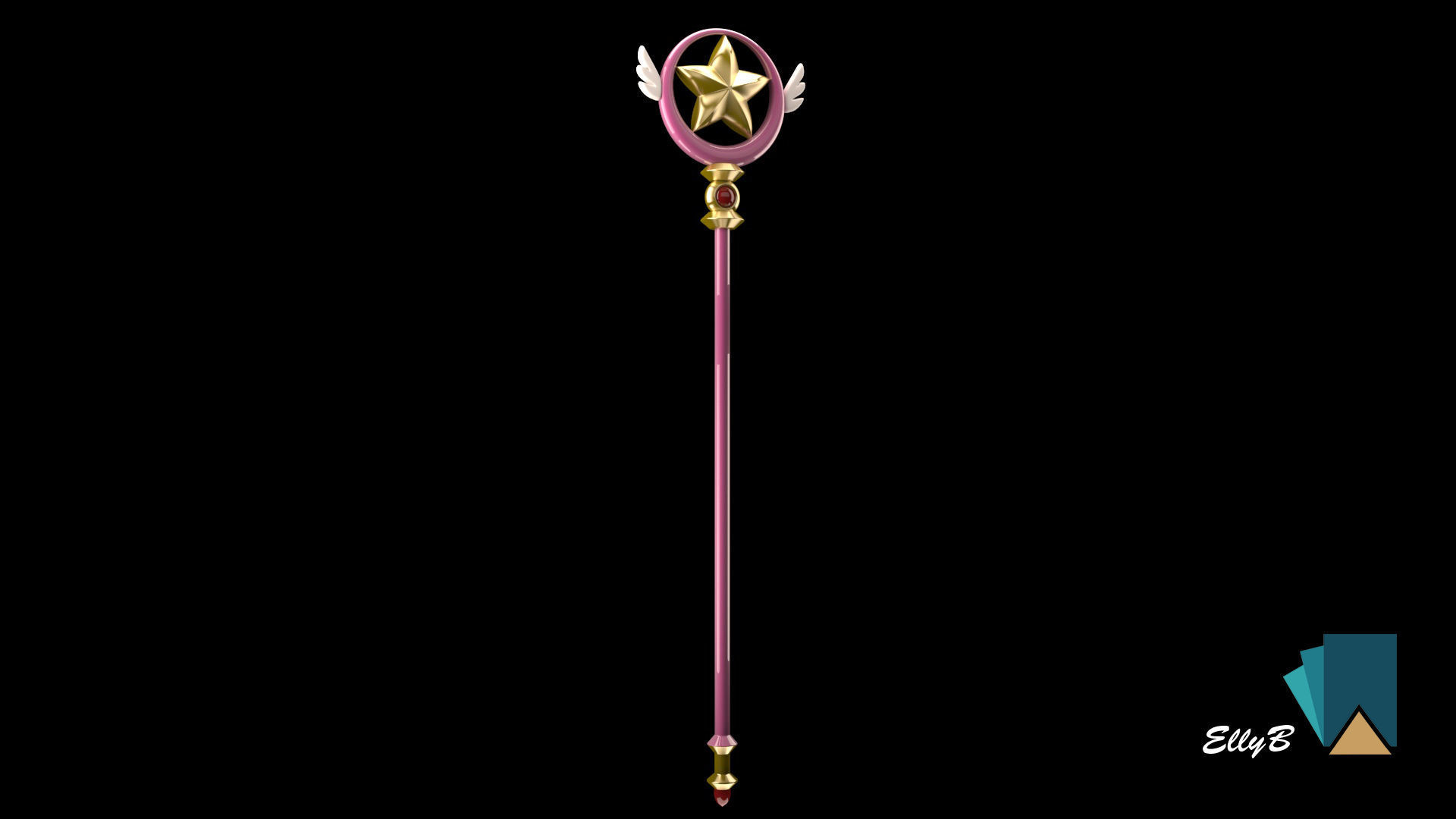 Long Scepter Sakura 3D model_1