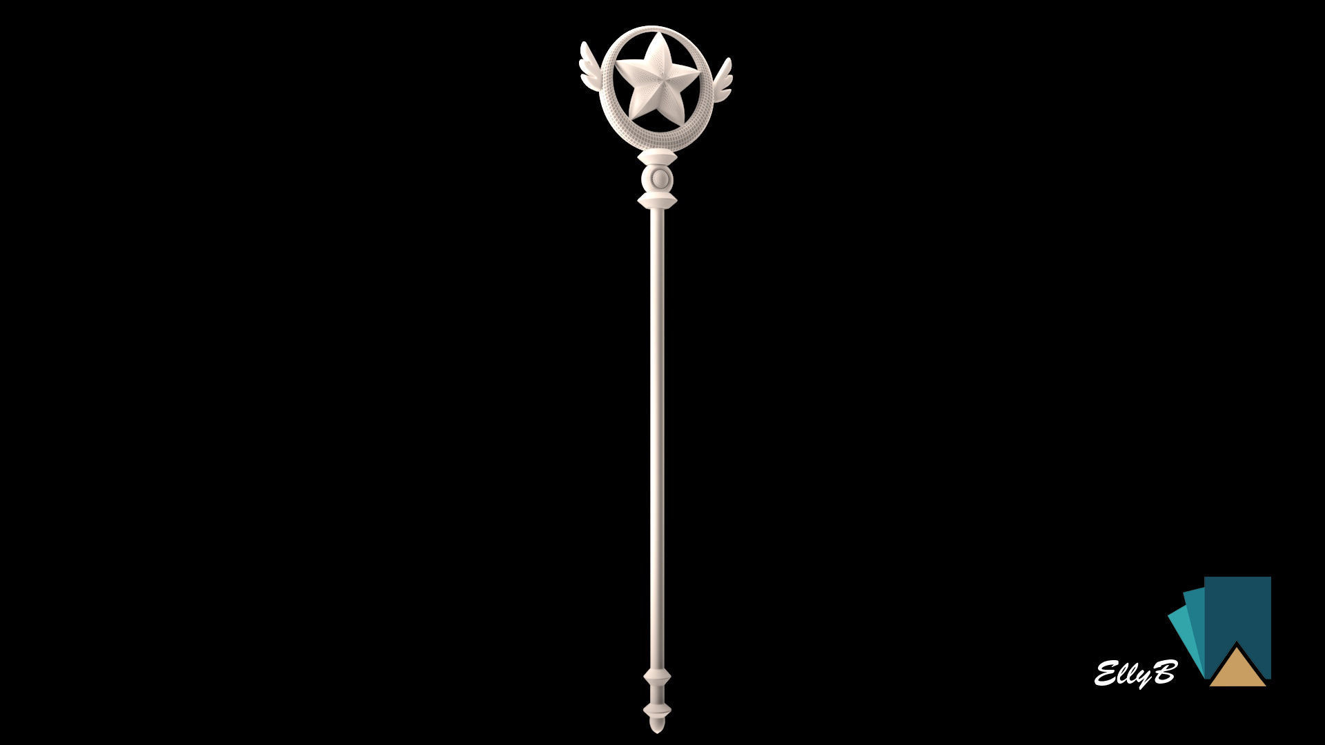 Long Scepter Sakura 3D model_5
