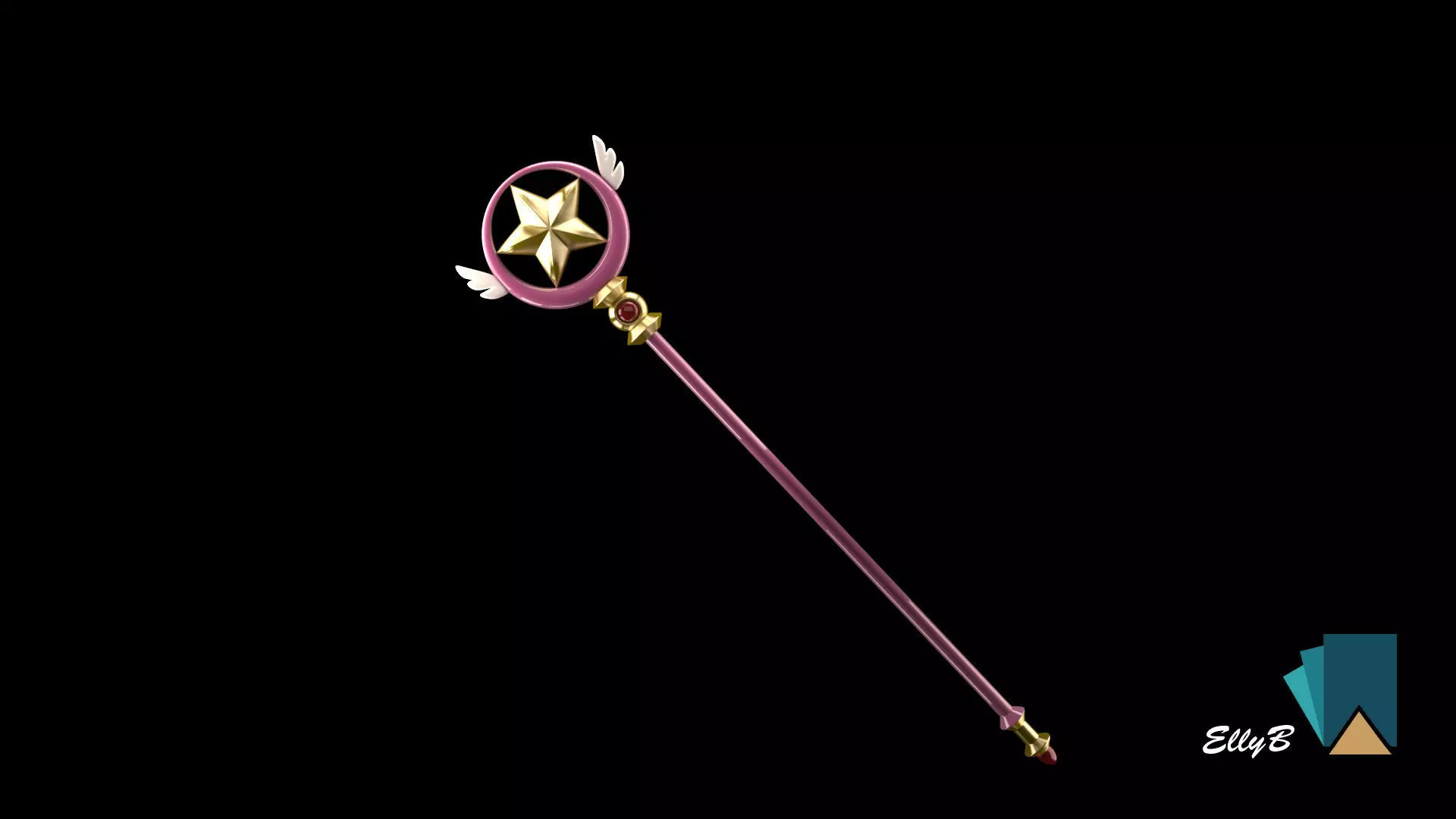Long Scepter Sakura 3D model_0