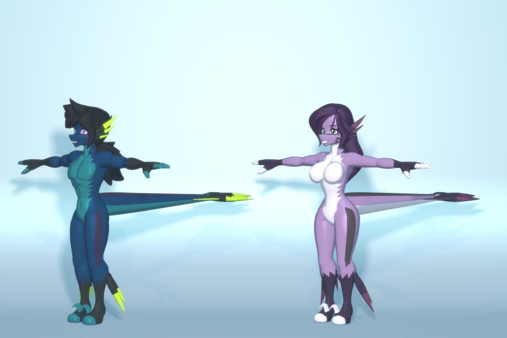 Acheron Raptor Clean Low-poly 3D model_11