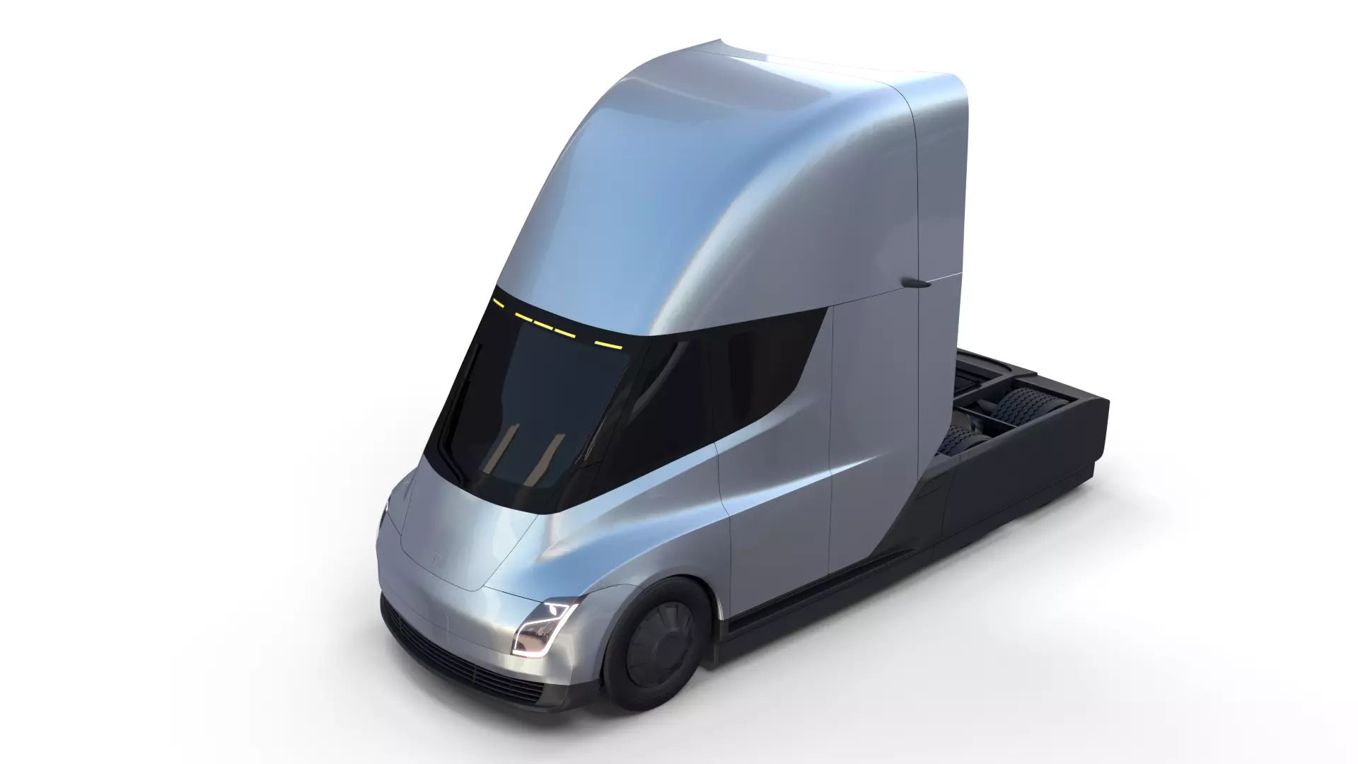 Tesla Truck Silver 3D model