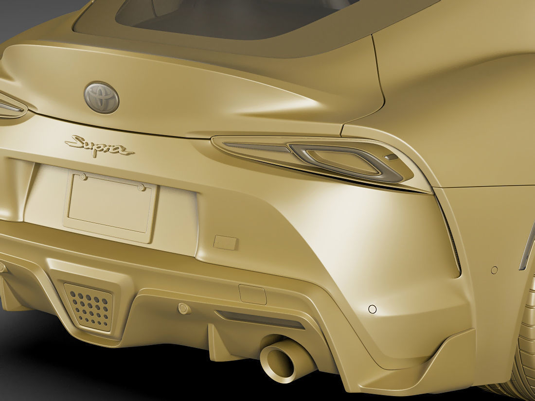 Toyota Supra 2020 with interior 3D model_24