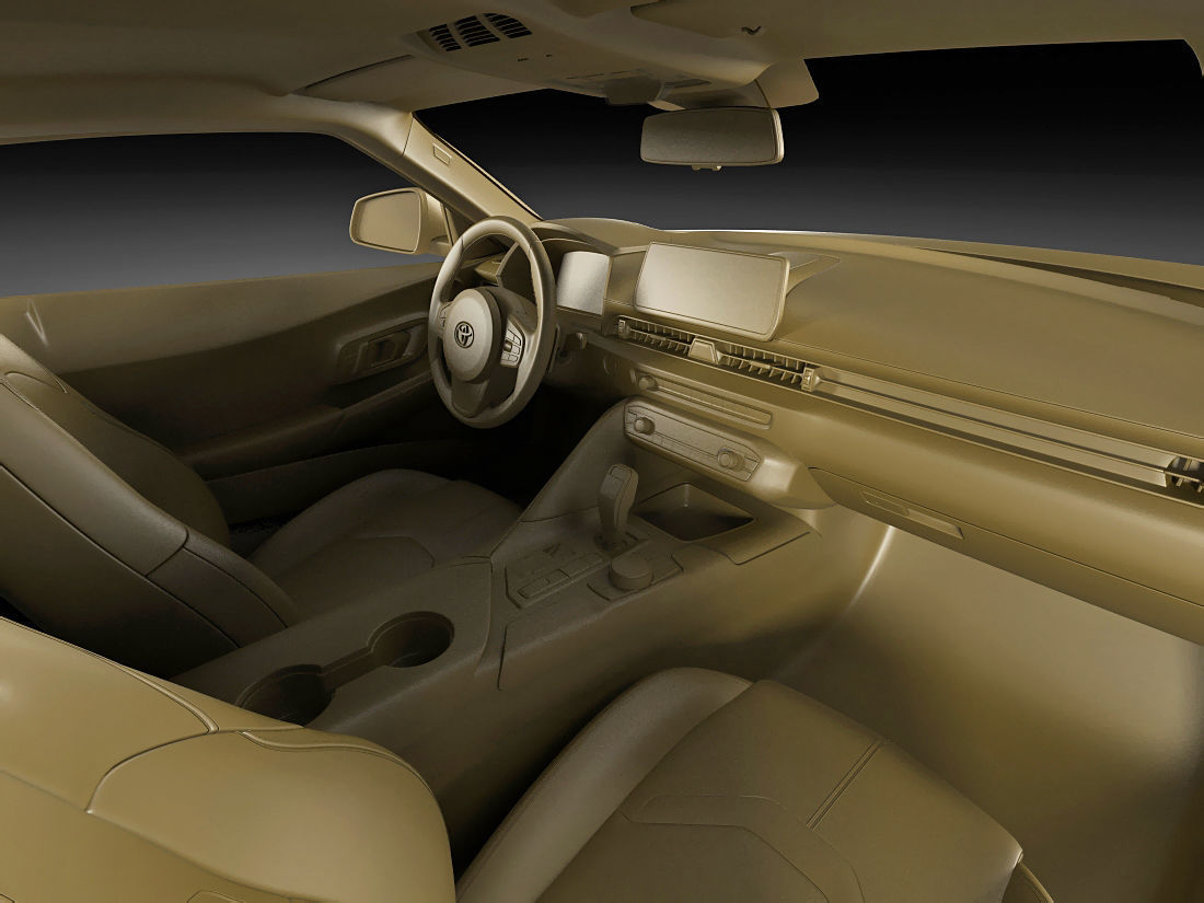 Toyota Supra 2020 with interior 3D model_25