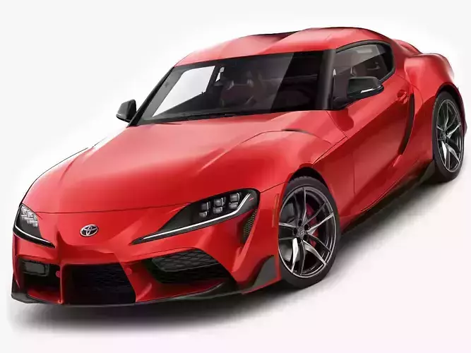 Toyota Supra 2020 with interior 3D model