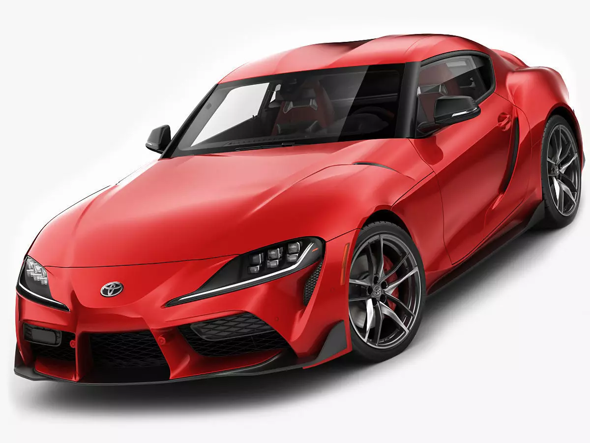 Toyota Supra 2020 with interior 3D model_0