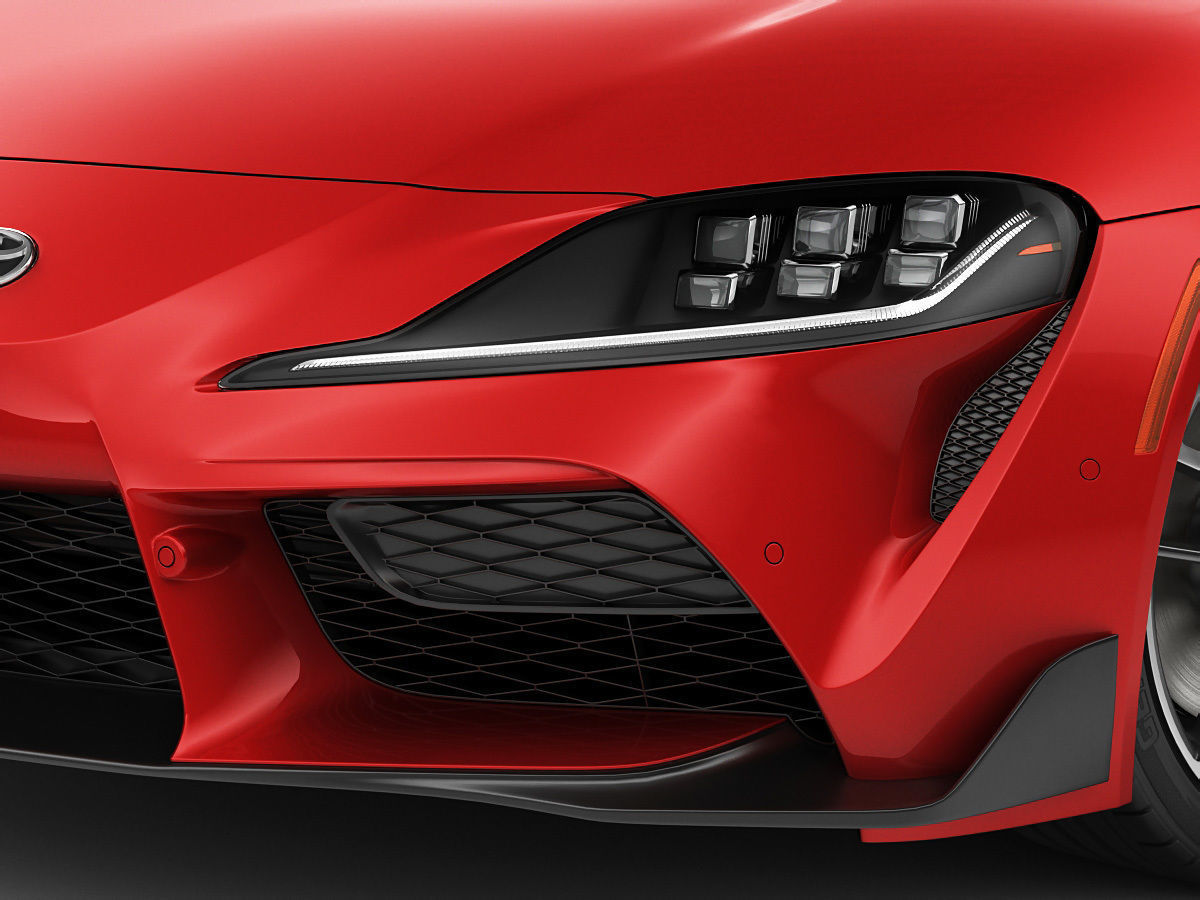 Toyota Supra 2020 with interior 3D model_4