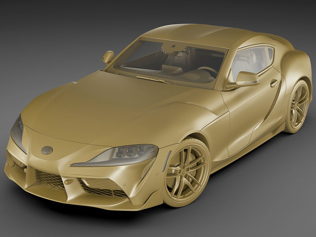 Toyota Supra 2020 with interior 3D model_21