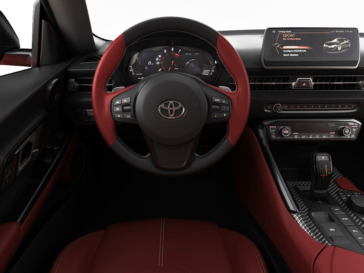 Toyota Supra 2020 with interior 3D model_14