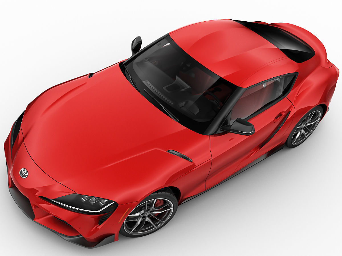 Toyota Supra 2020 with interior 3D model_6