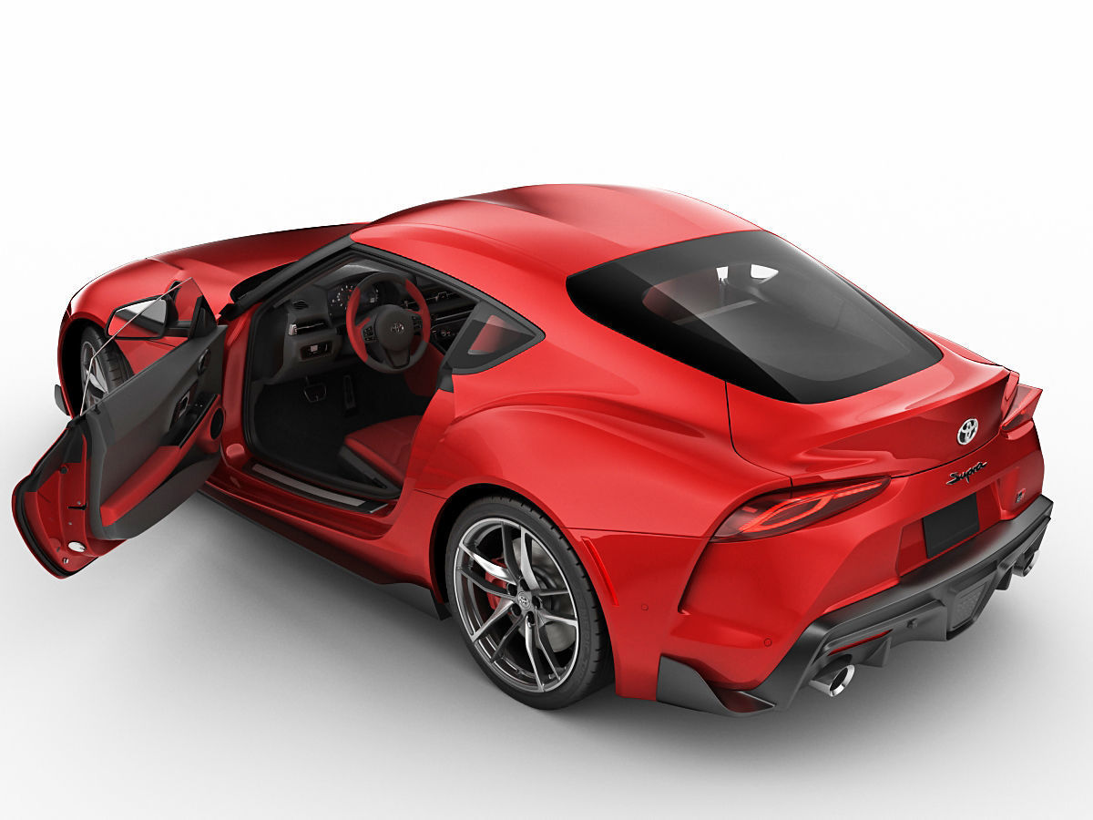 Toyota Supra 2020 with interior 3D model_2