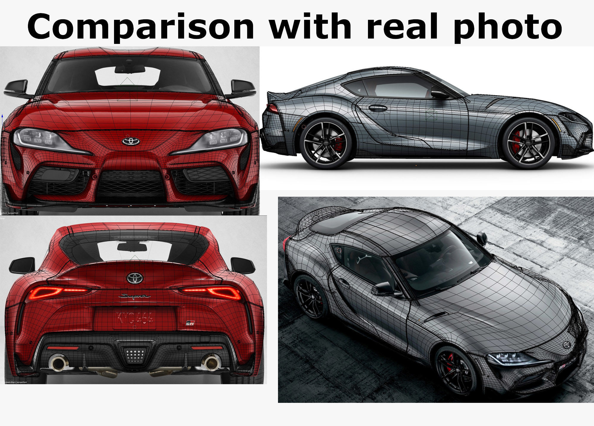 Toyota Supra 2020 with interior 3D model_30