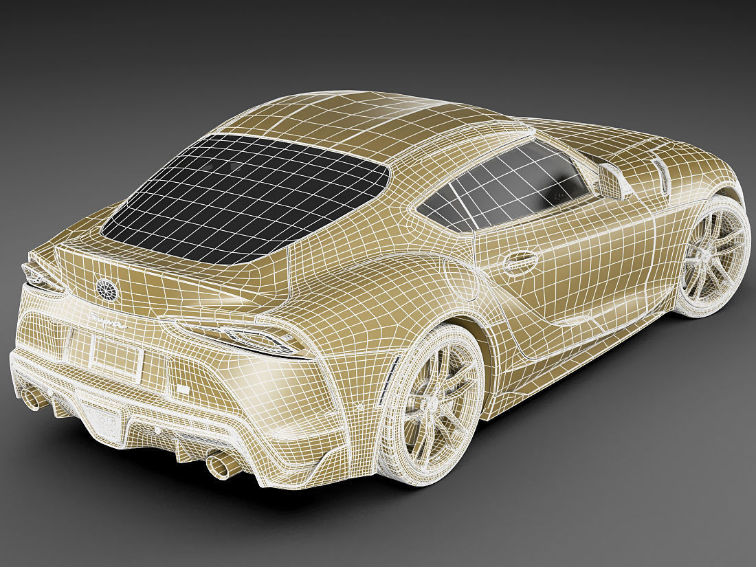 Toyota Supra 2020 with interior 3D model_28