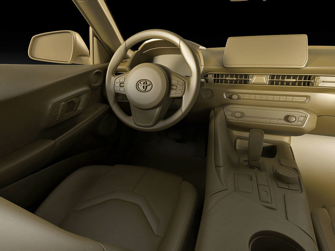 Toyota Supra 2020 with interior 3D model_26