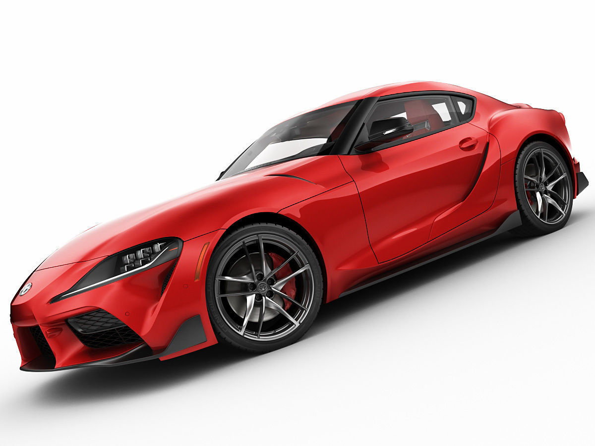 Toyota Supra 2020 with interior 3D model_8