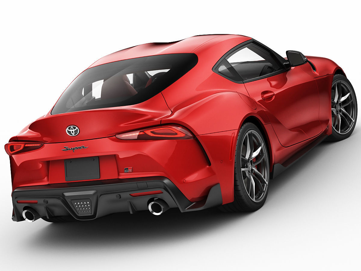 Toyota Supra 2020 with interior 3D model_1