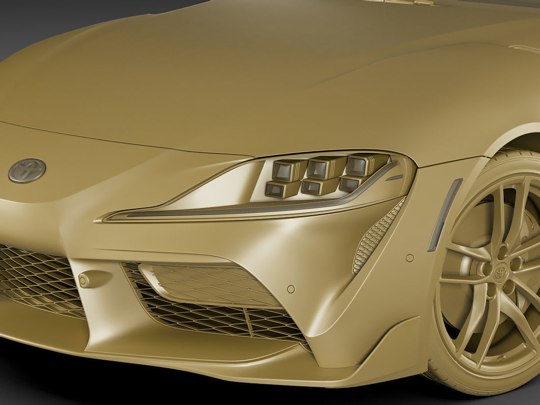 Toyota Supra 2020 with interior 3D model_23