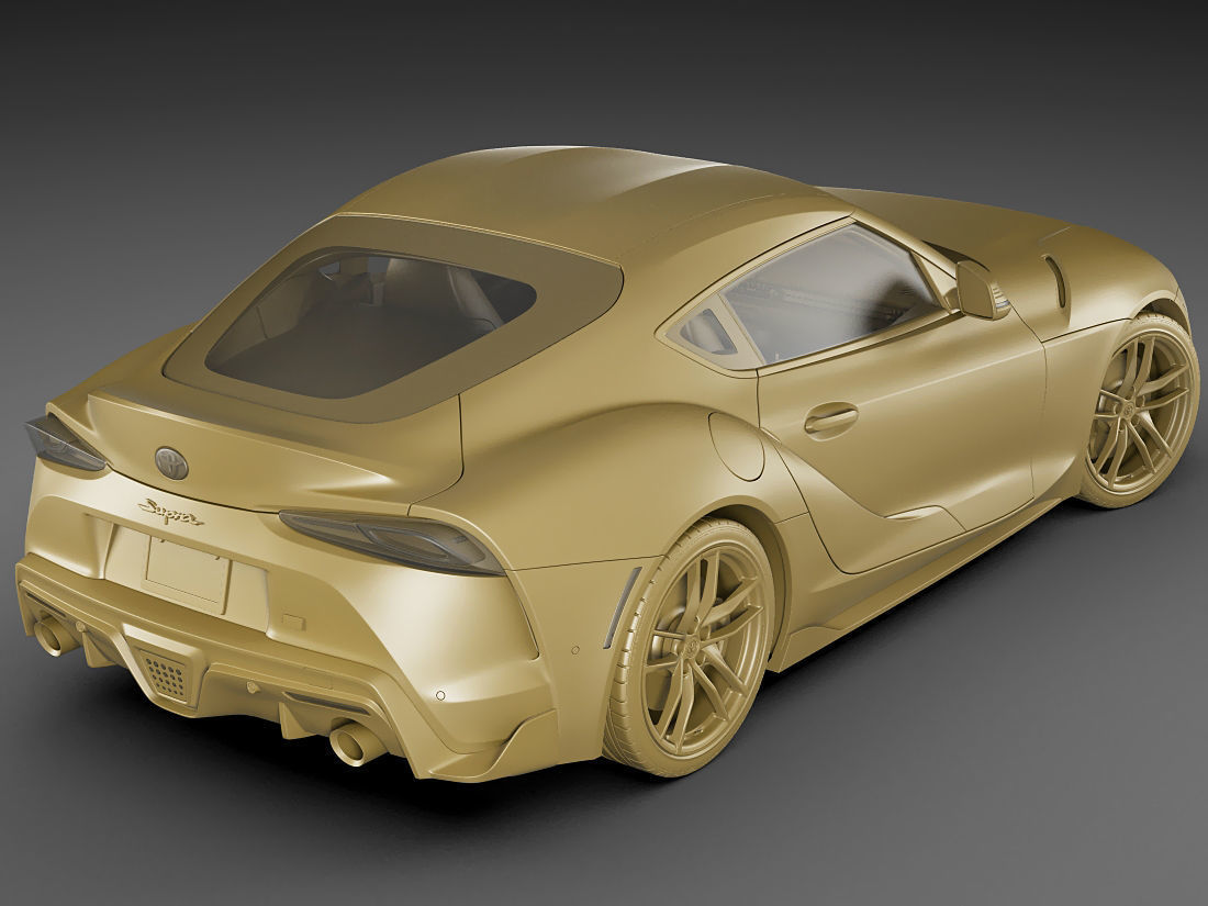 Toyota Supra 2020 with interior 3D model_22