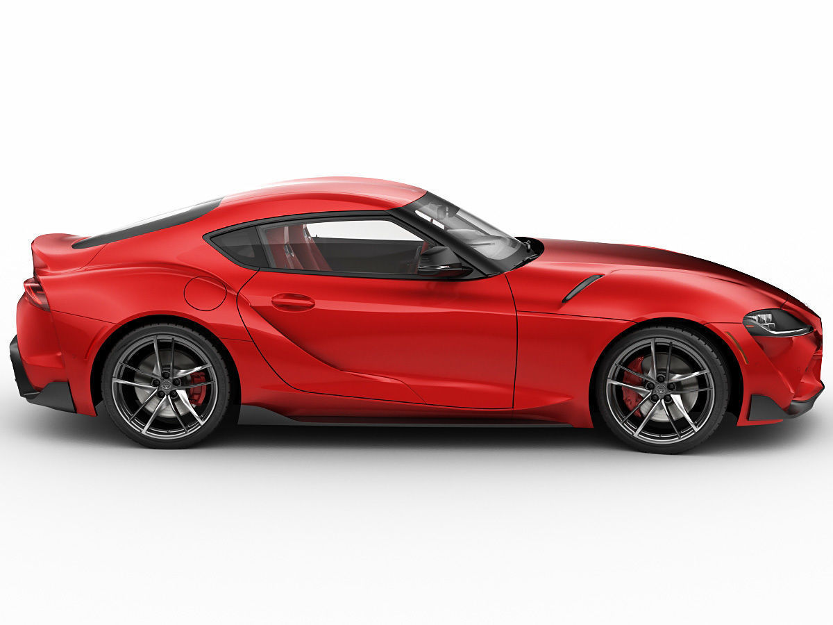 Toyota Supra 2020 with interior 3D model_3