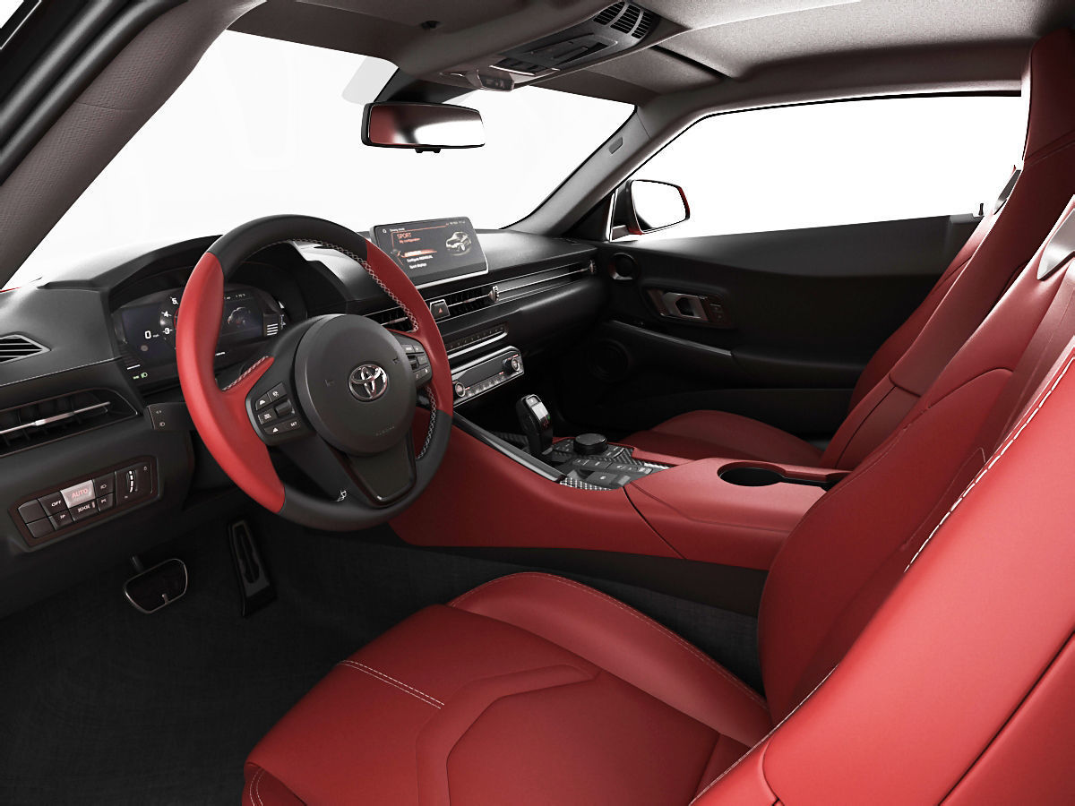 Toyota Supra 2020 with interior 3D model_13