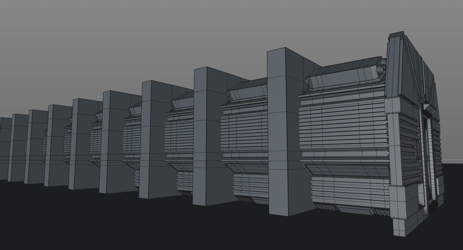Sci Fi Corridor 3D model_26