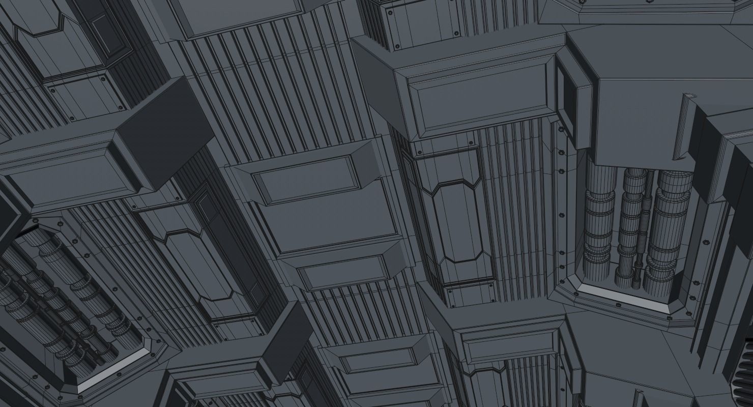 Sci Fi Corridor 3D model_15