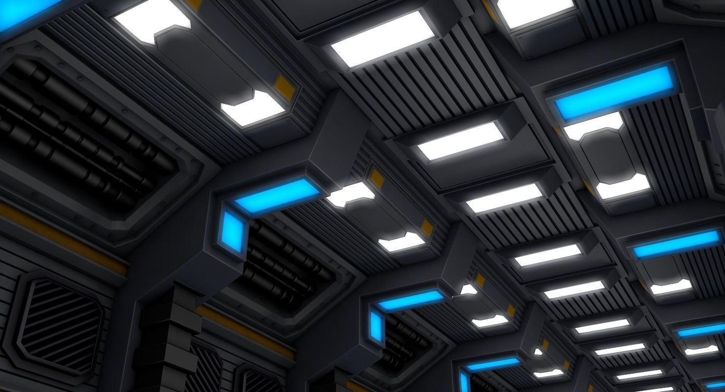 Sci Fi Corridor 3D model_6