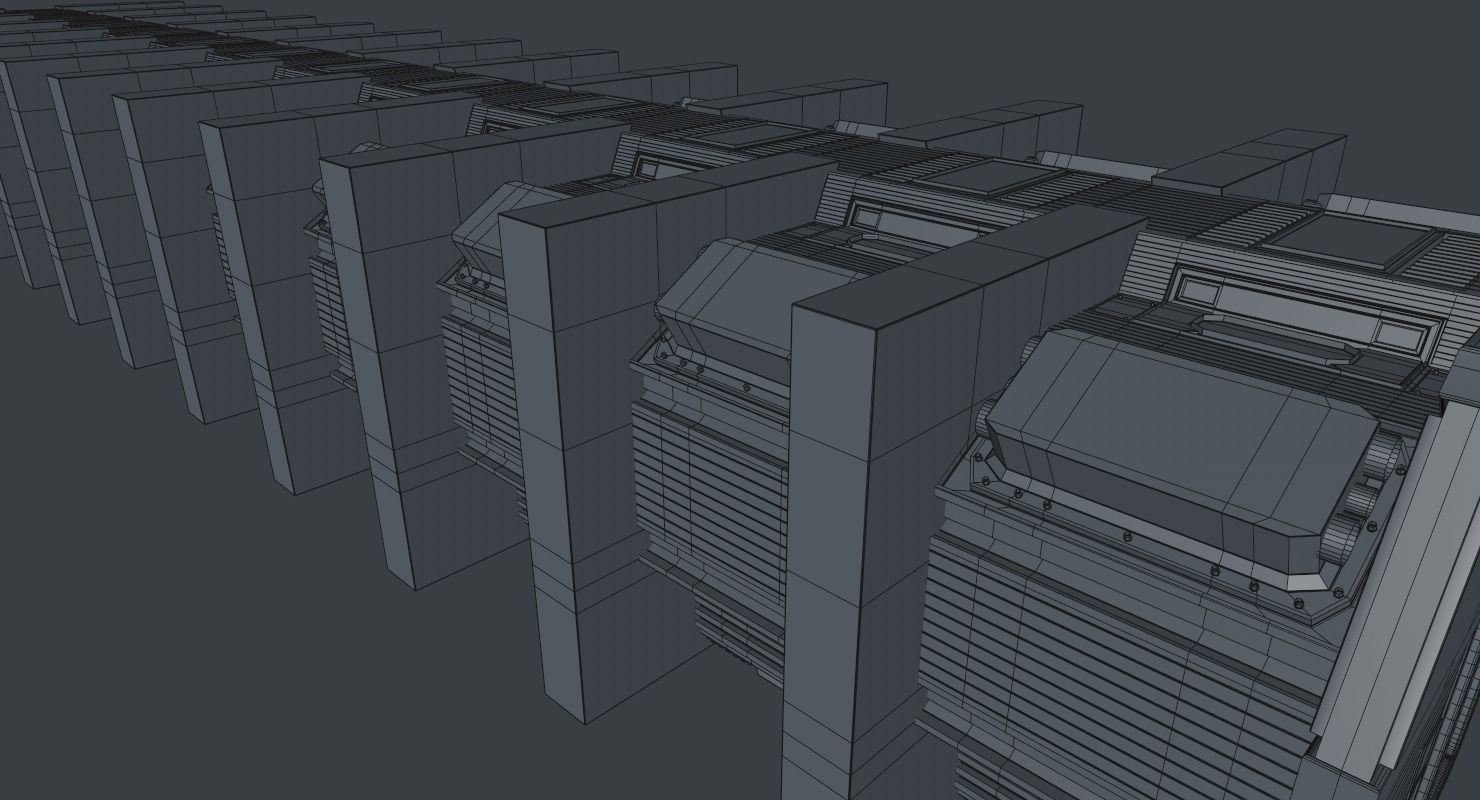 Sci Fi Corridor 3D model_25