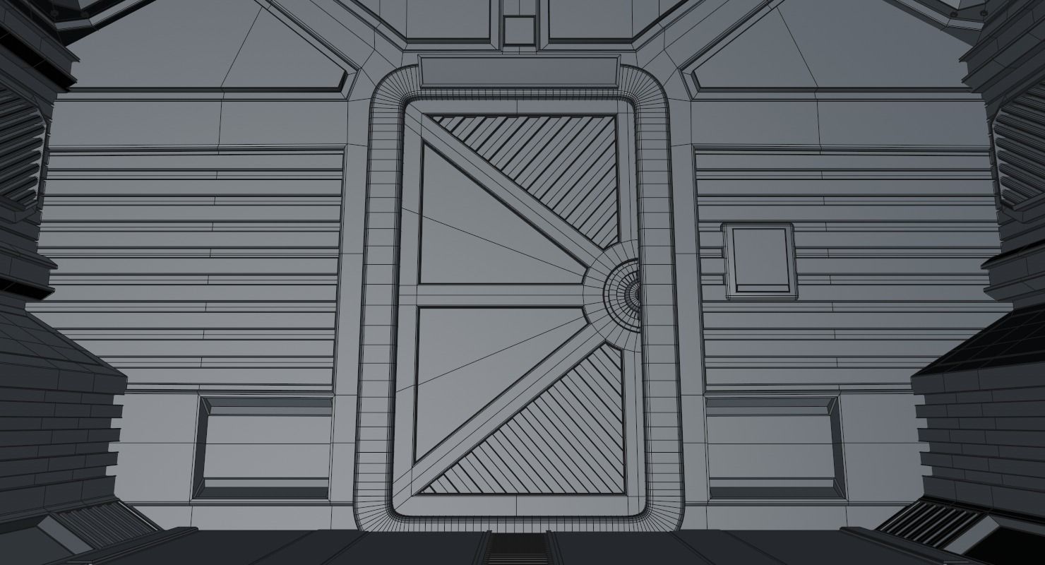 Sci Fi Corridor 3D model_18