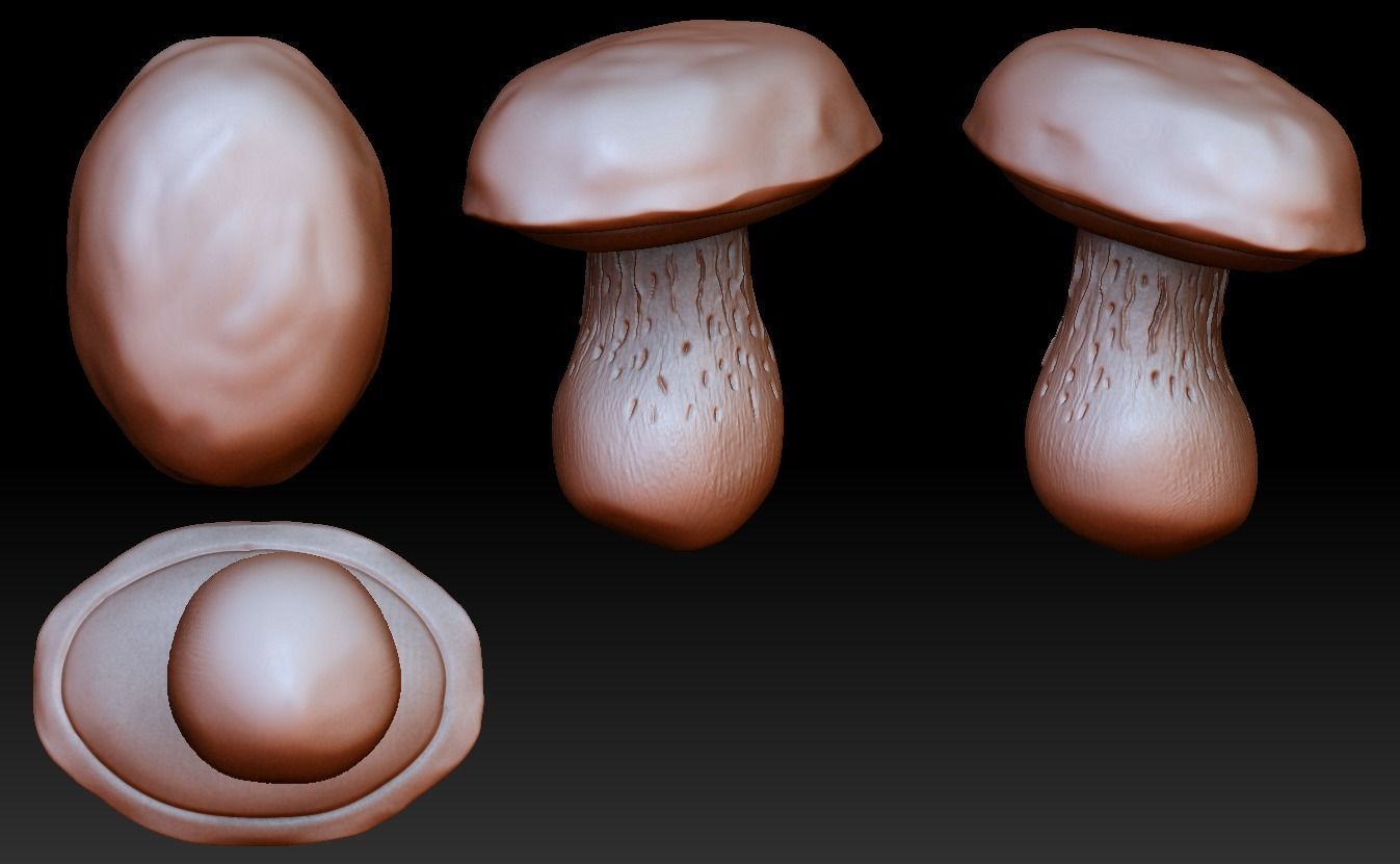Mushroom pendant 3D print model_1