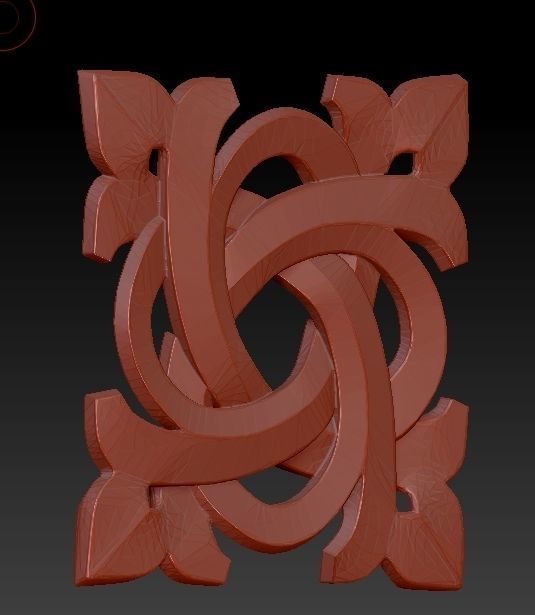 3d STL OBJ models for CNC Carved rosette  gothic  3D print model_2