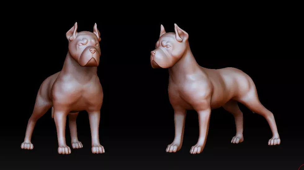 Cane corso figurine 3D print model_0