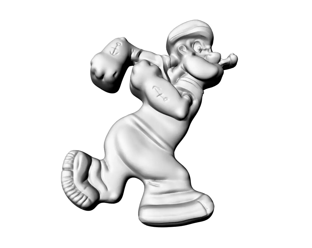 Popeye pendant 3D print model