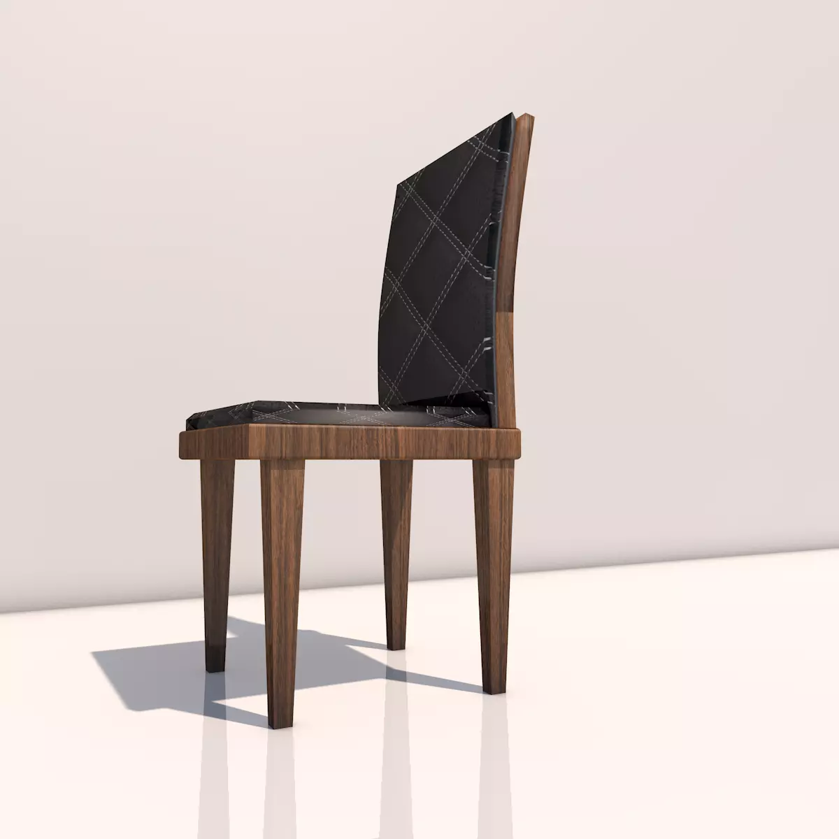 Chair modern dining Low-poly 3D model