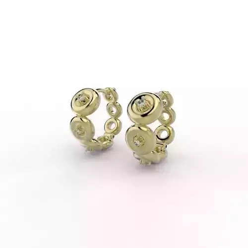 Earring hoop bombe allure