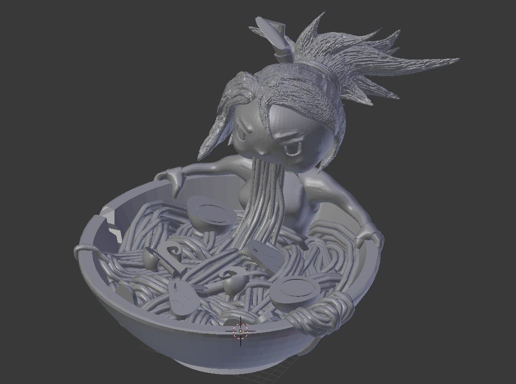 Akali Keychain - League of Legends 3D print model_2